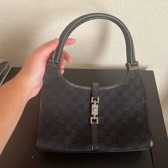 Gucci Handbags - Gucci GG Canvas Jackie Bardot Bag